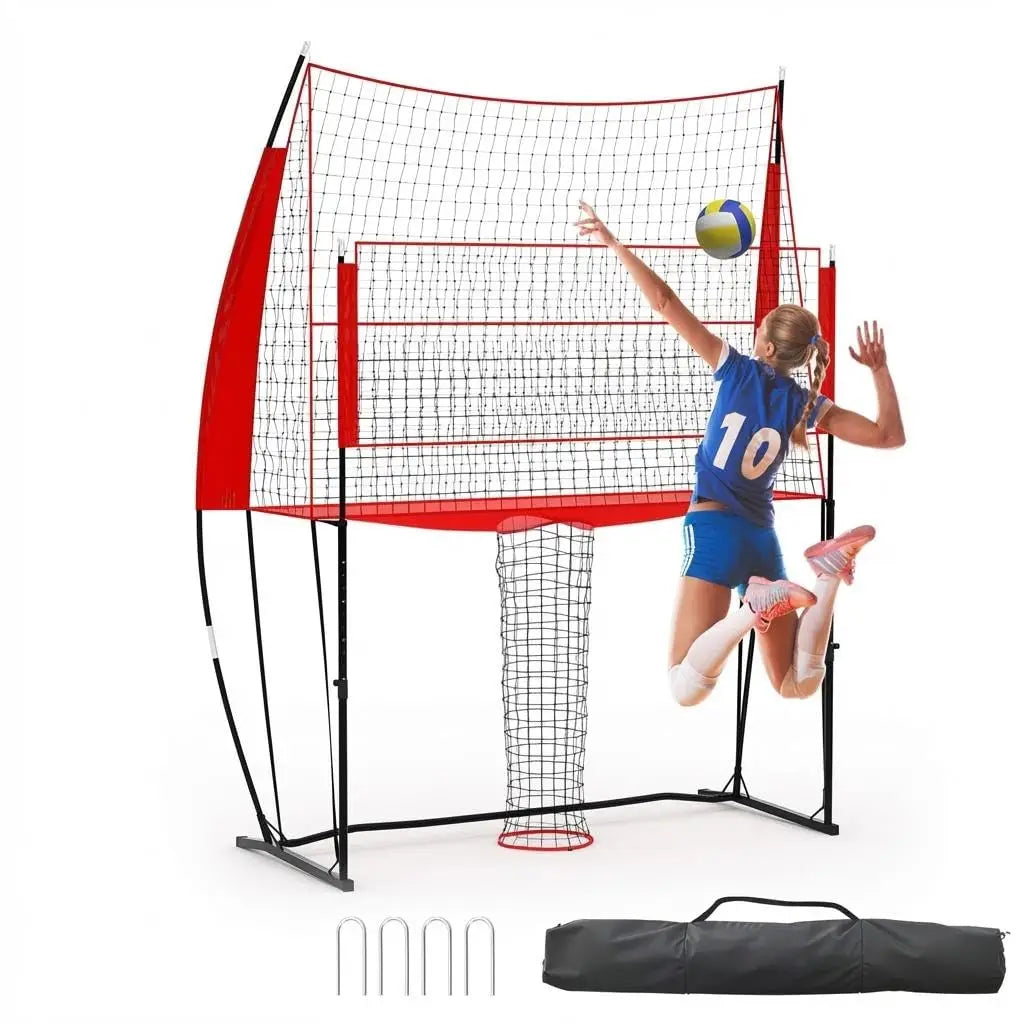 HiMISS Volleyball Net Height Adjustable Training System For Indoor Outdoor