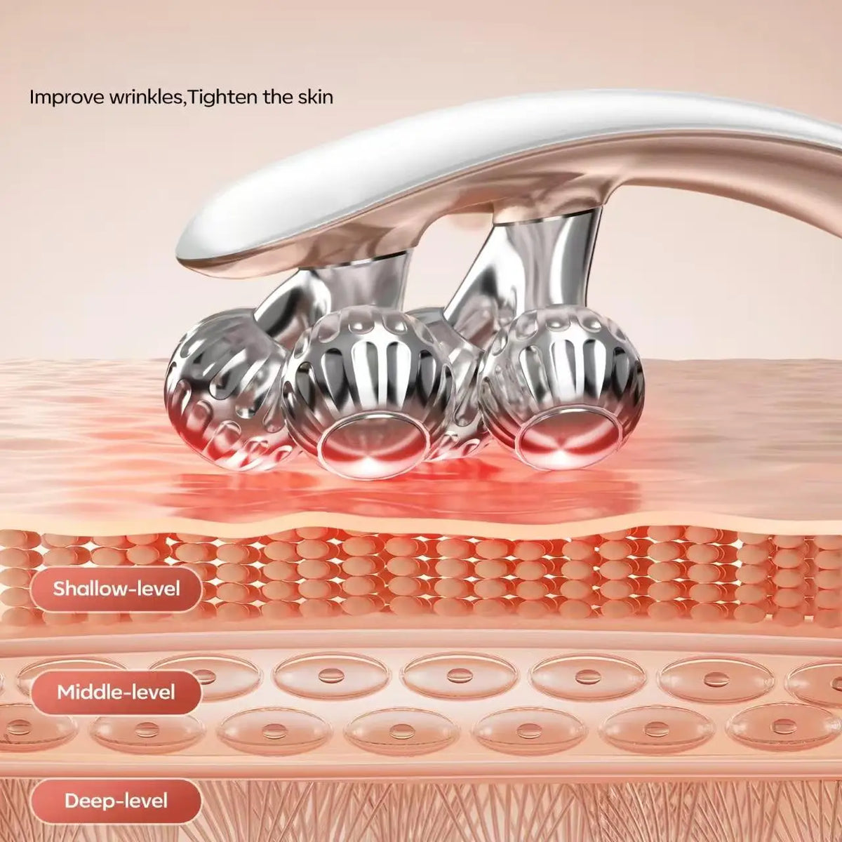 Rechargeable Facial Massager And Neck Lymphatic Roller