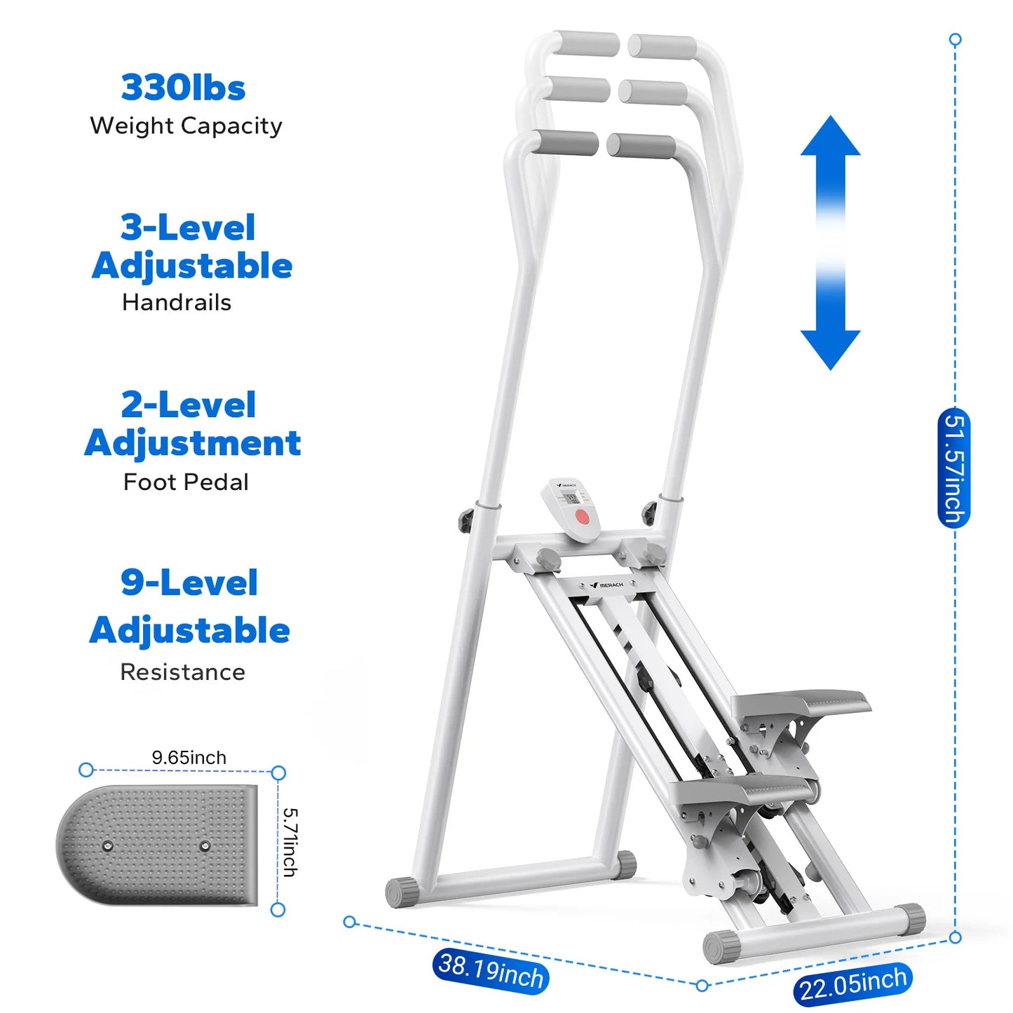 MERACH Foldable Stair Stepper Cardio Machine For Home Gym