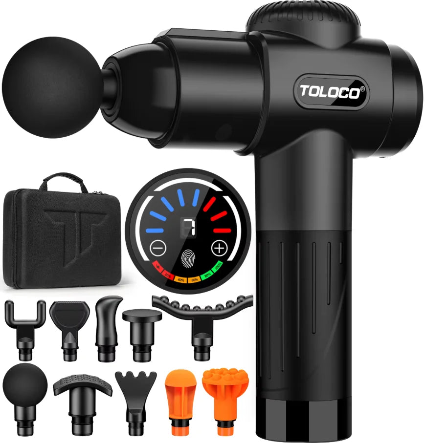 Portable Mini Deep Tissue Massage Gun With Attachments