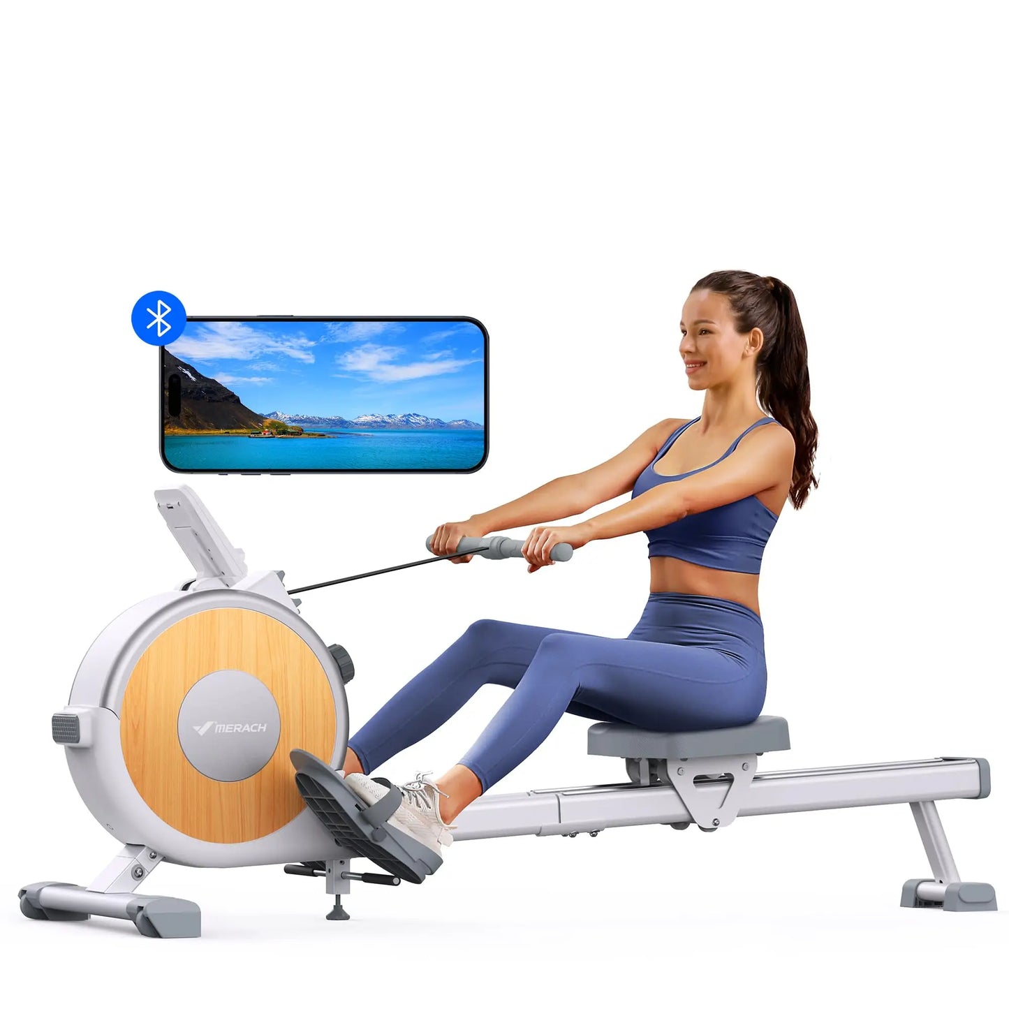 Merach Magnetic Rowing Machine With 16 Resistance Levels