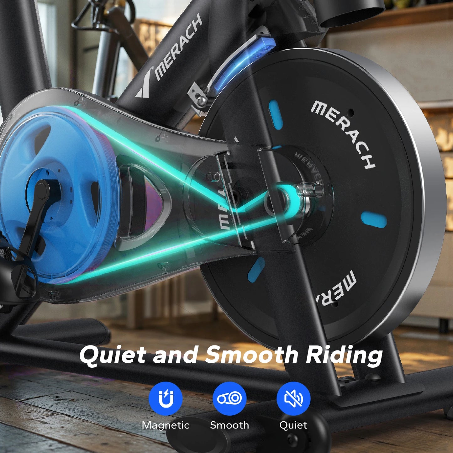 MERACH Magnetic Resistance Indoor Bike With Exclusive App