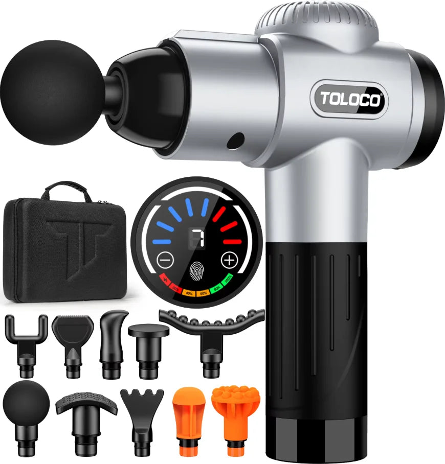 Portable Mini Deep Tissue Massage Gun With Attachments
