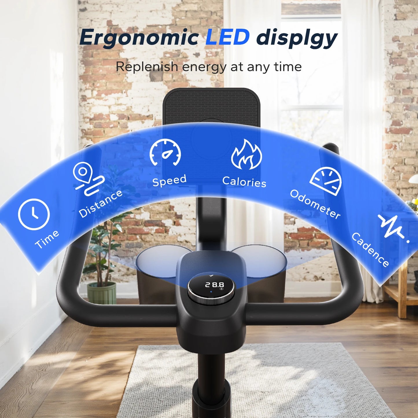 MERACH Magnetic Resistance Indoor Bike With Exclusive App