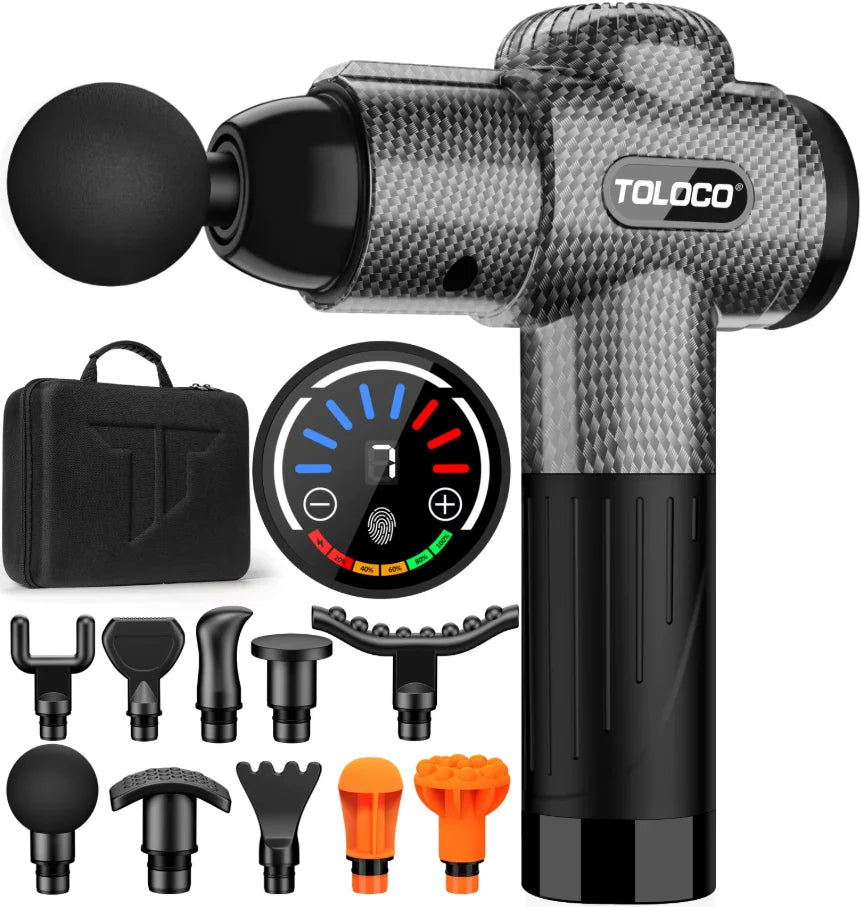 Portable Mini Deep Tissue Massage Gun With Attachments
