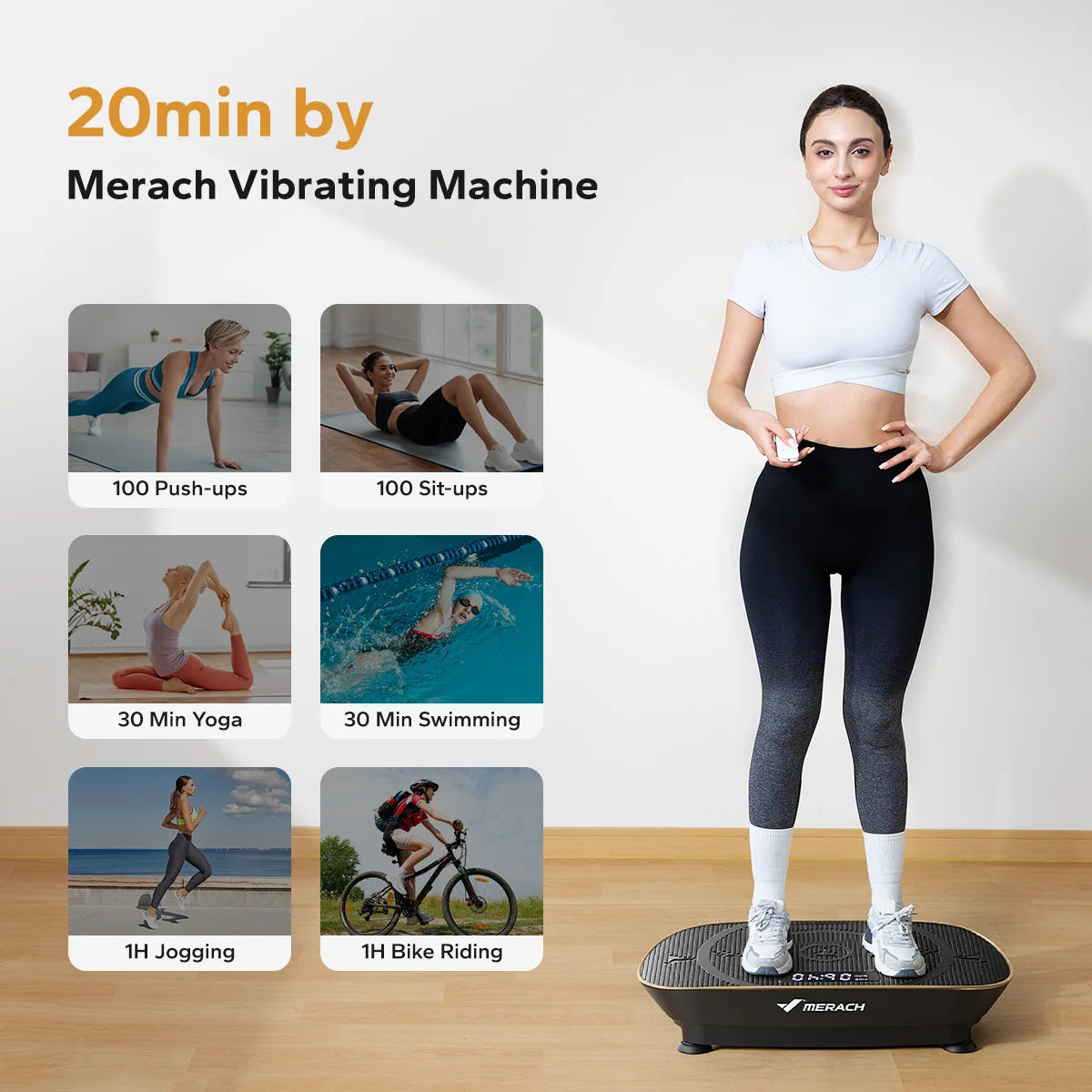 MERACH Vibration Plate Exercise Machine For Whole Body Workout - Alice's Wellness Hub