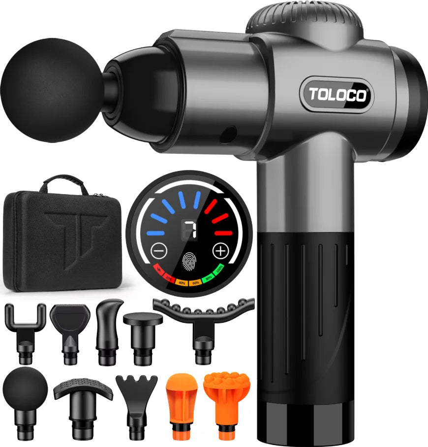 Portable Mini Deep Tissue Massage Gun With Attachments