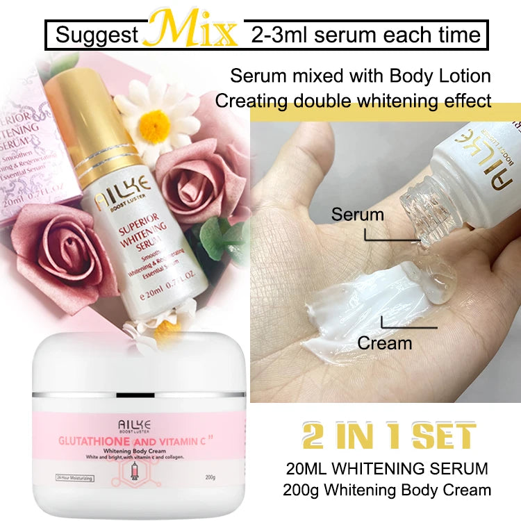 Ailke Glutathione Vitamin C Whitening And Moisturizing Body Cream