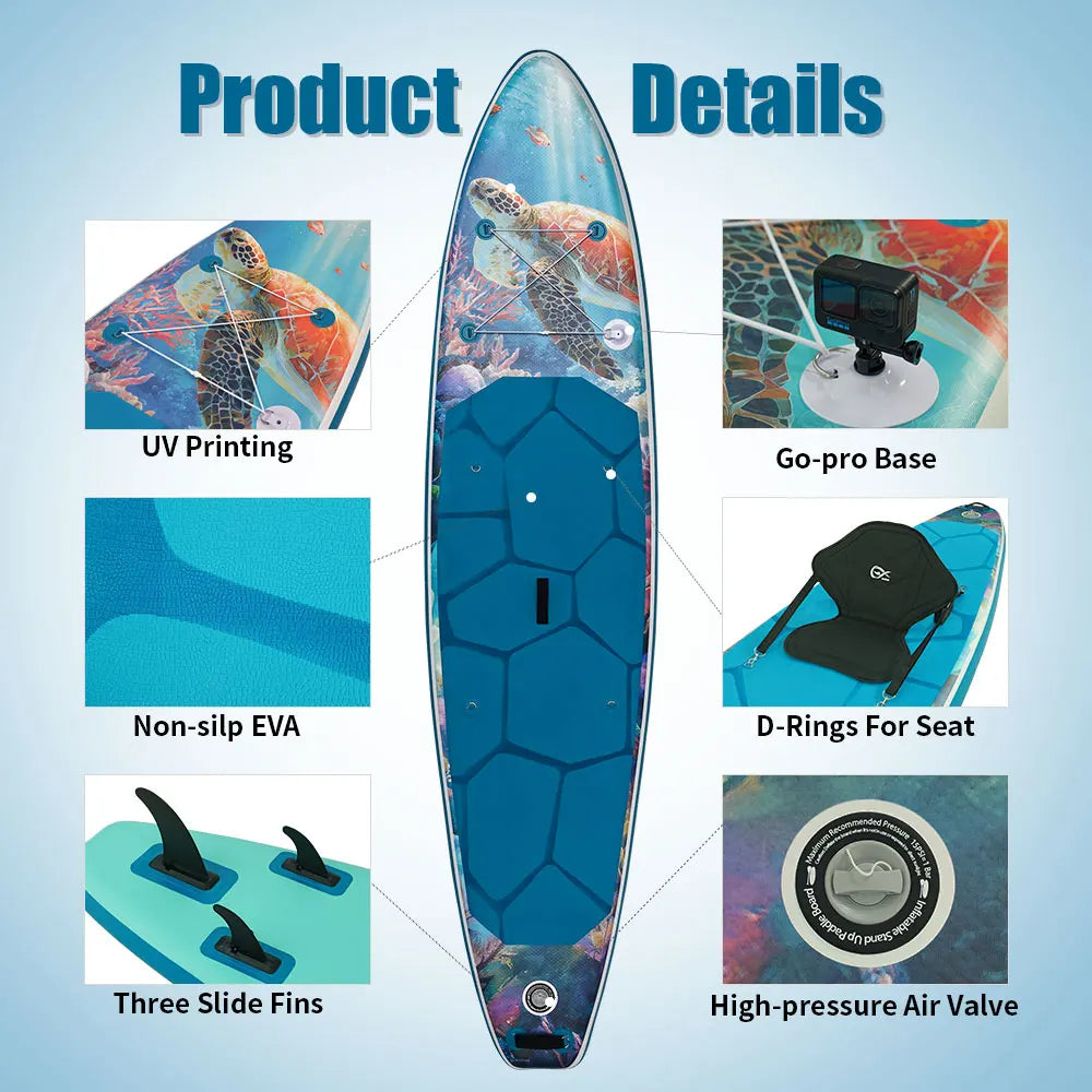 InnoExpo Inflatable Stand Up Paddle Board With Accessories