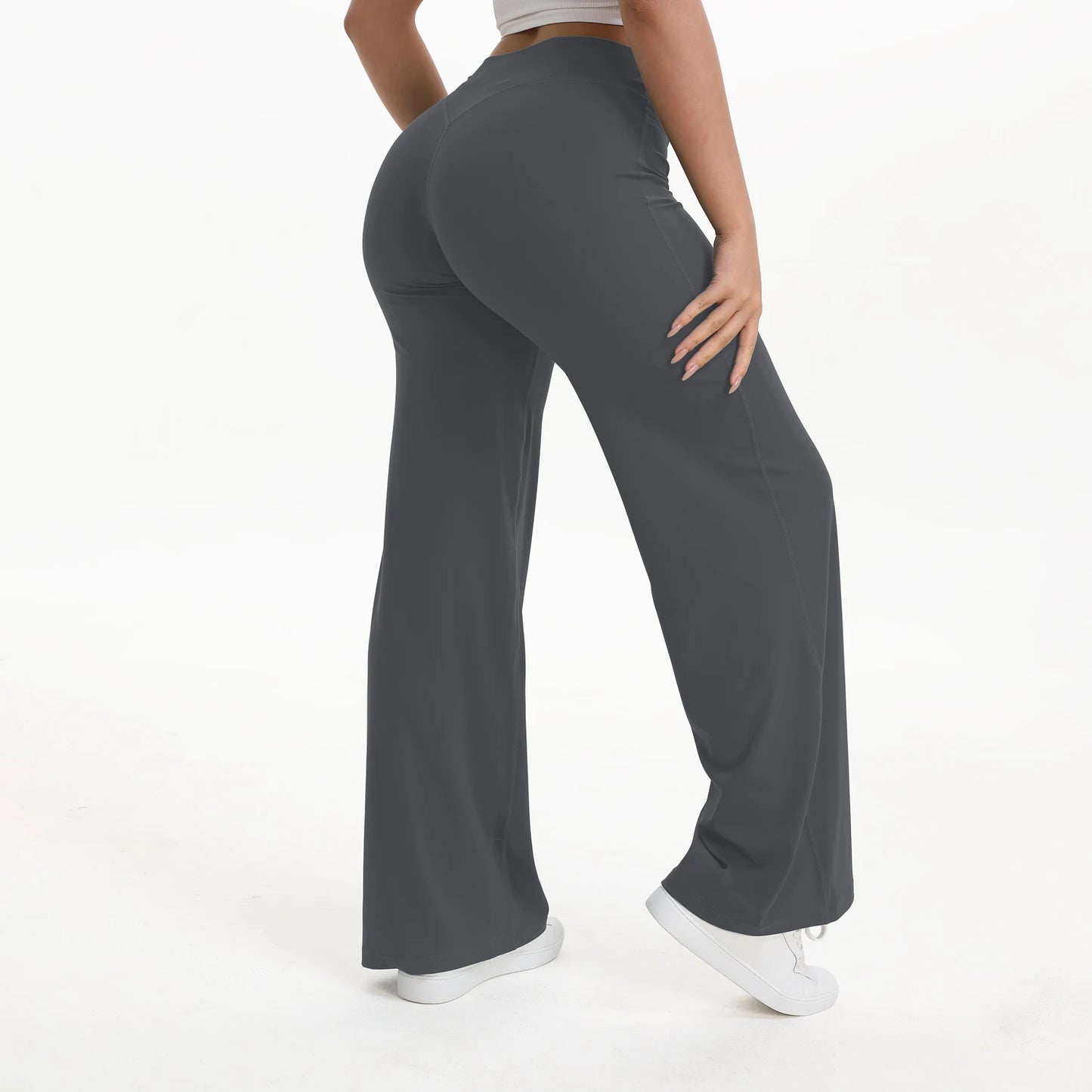 NCLAGEN SoftMotion Straight Leg Bottoms Womens Mid Waist Yoga Pants
