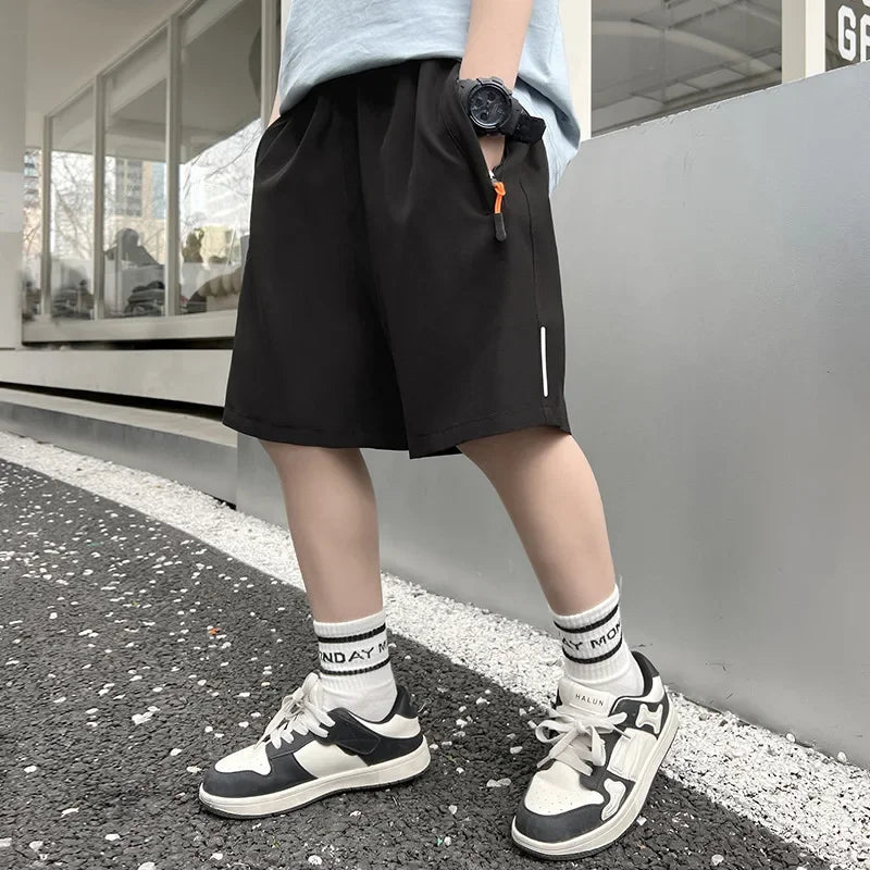 Ice Silk Quick Dry Lightweight Breathable Sports Shorts