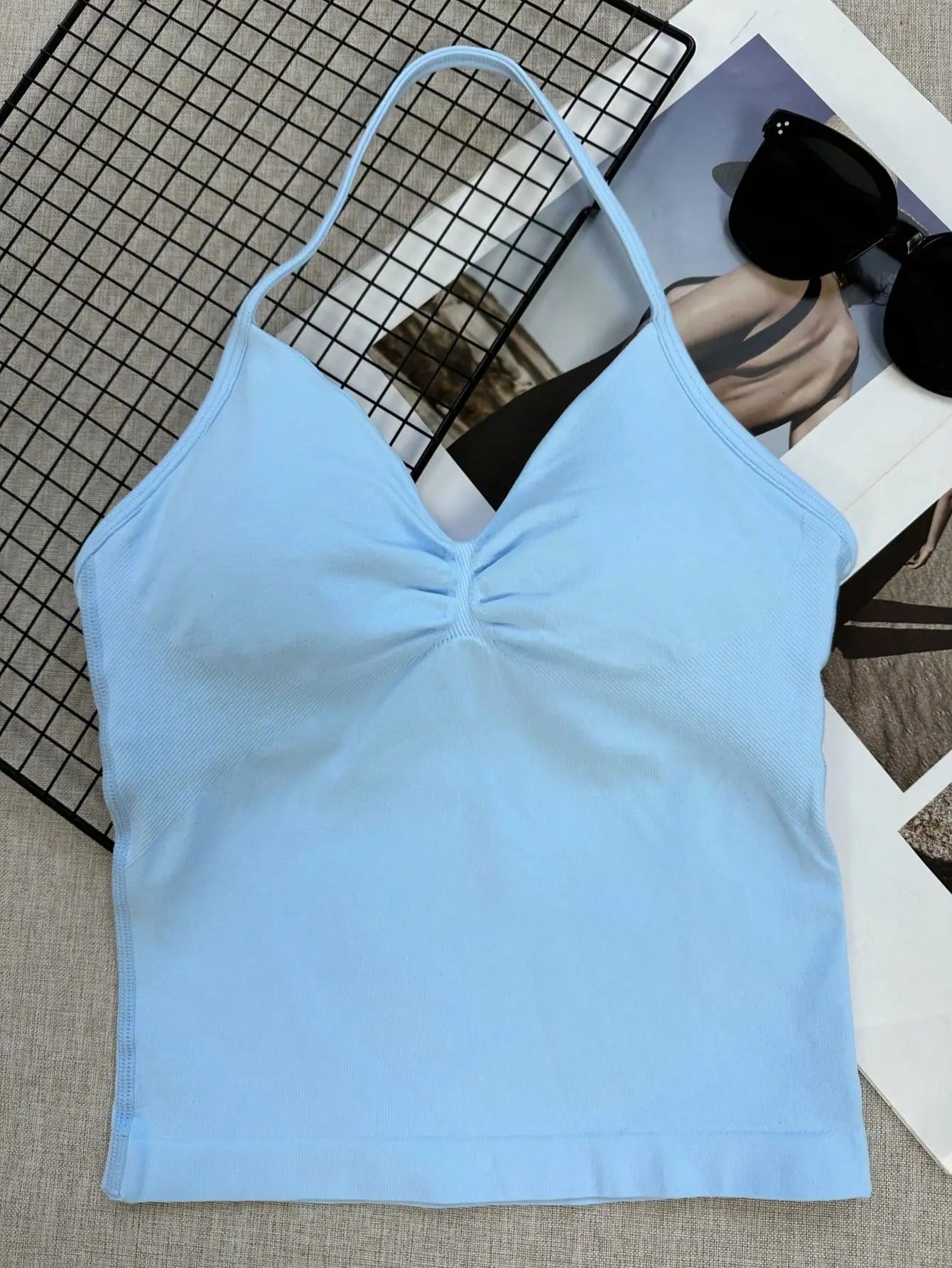 Women's Yoga Sports Bra Sleeveless Cropped Top For Workout - Alice's Wellness Hub
