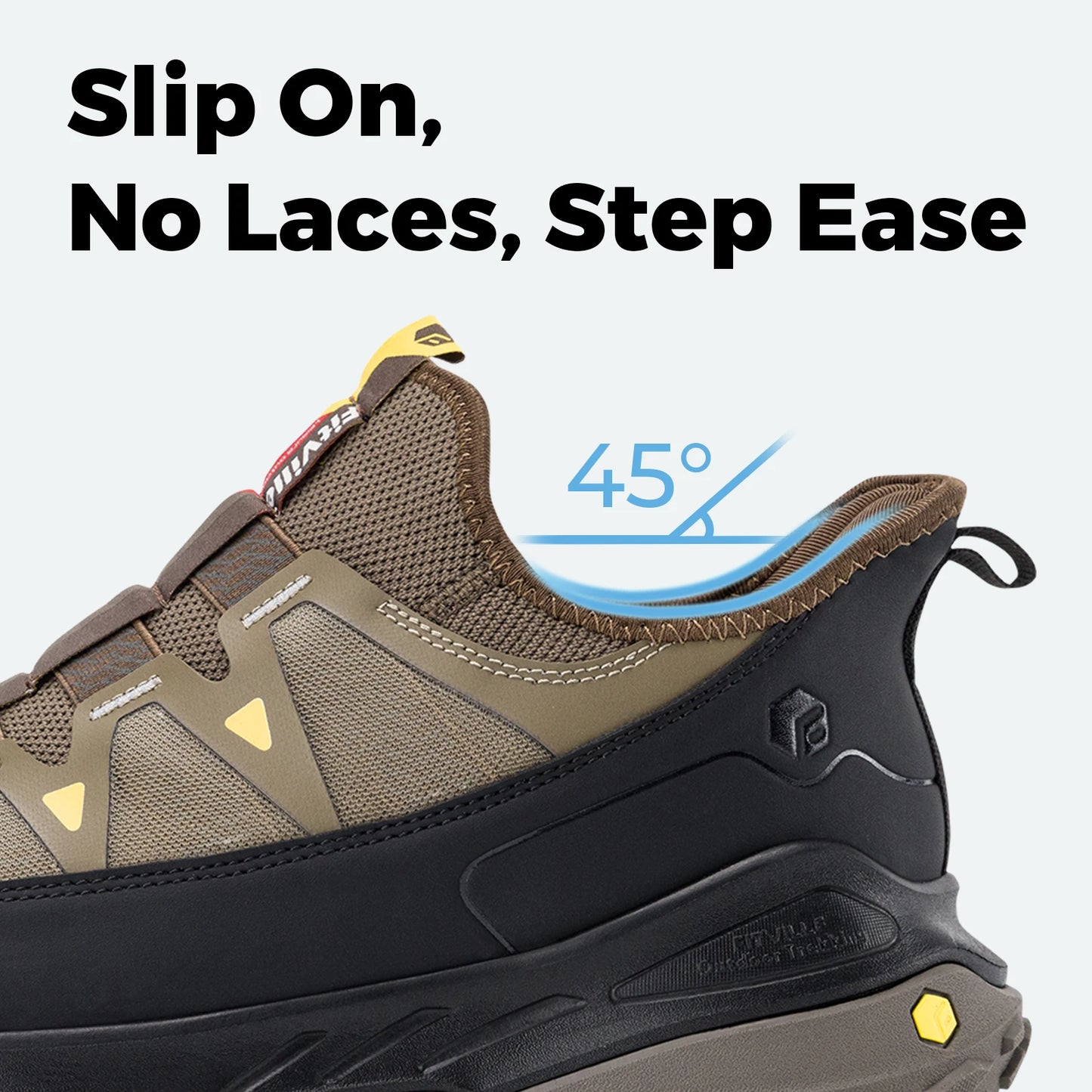 Fittington Slip-On Shoes Wide Sneakers For Men With Arch Support