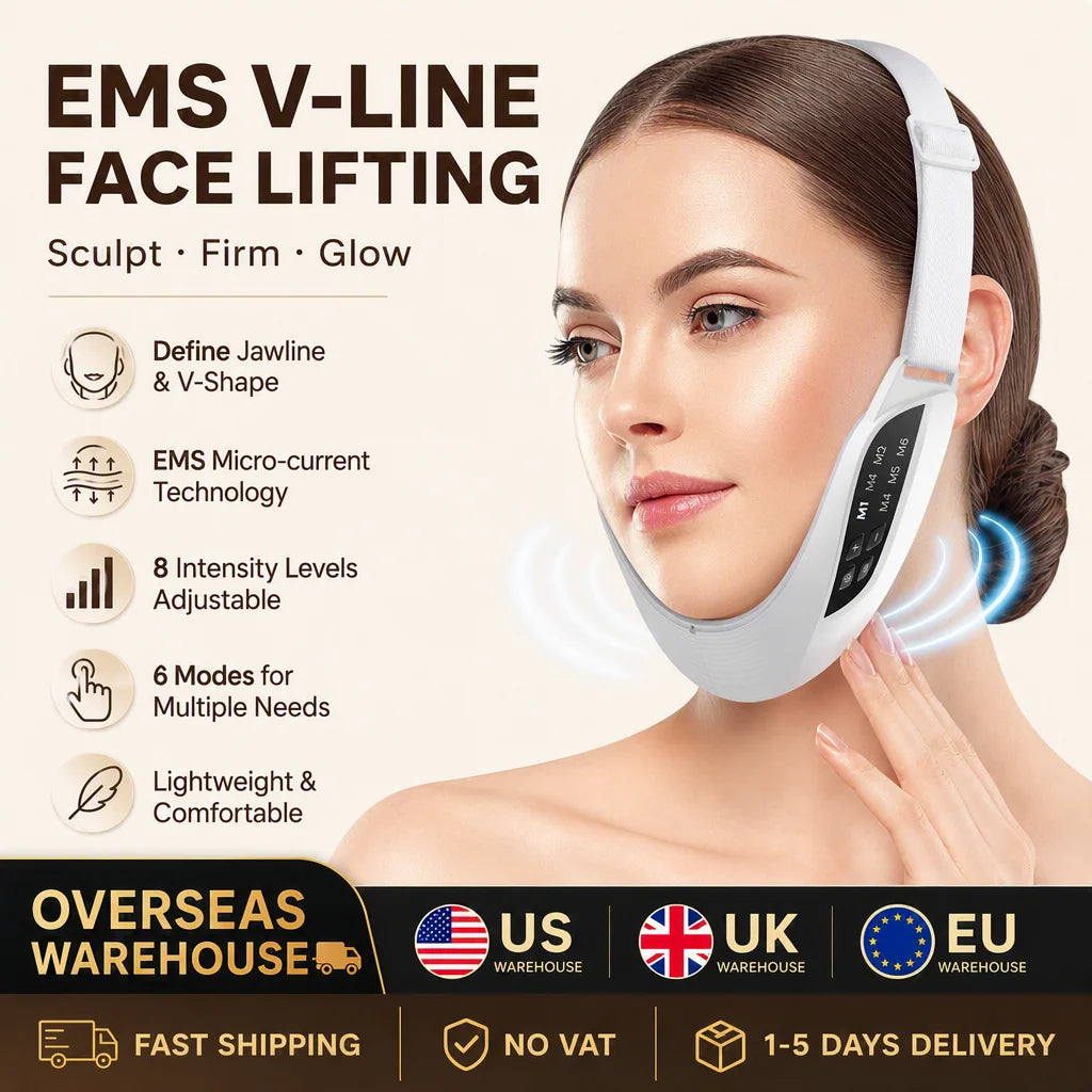 Hailicare Microcurrent Face Lifter With Ems Heat And Led Massage