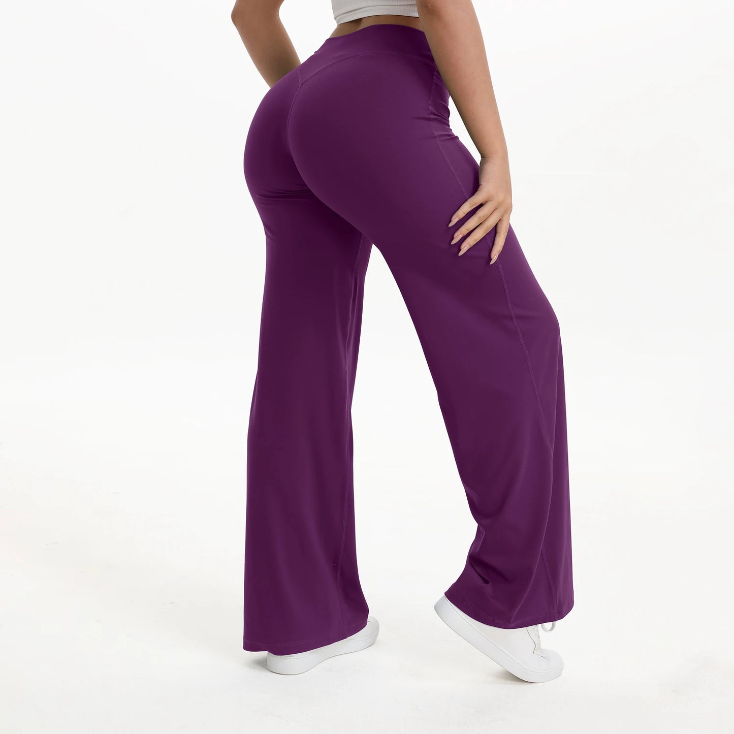 NCLAGEN SoftMotion Straight Leg Bottoms Womens Mid Waist Yoga Pants