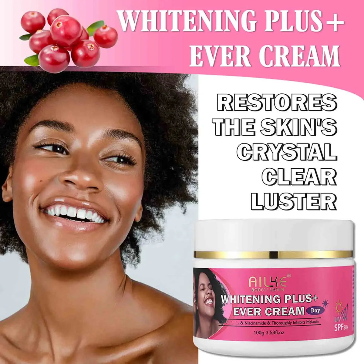 AILKE Natural Brightening Cream Set Moisturizing Whitening Facial Skincare Organic