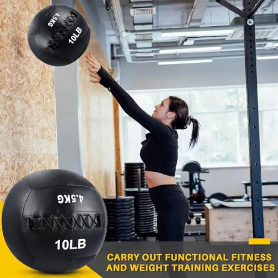 Soft Wall Medicine Ball For Exercise Fitness Non Slip Grip