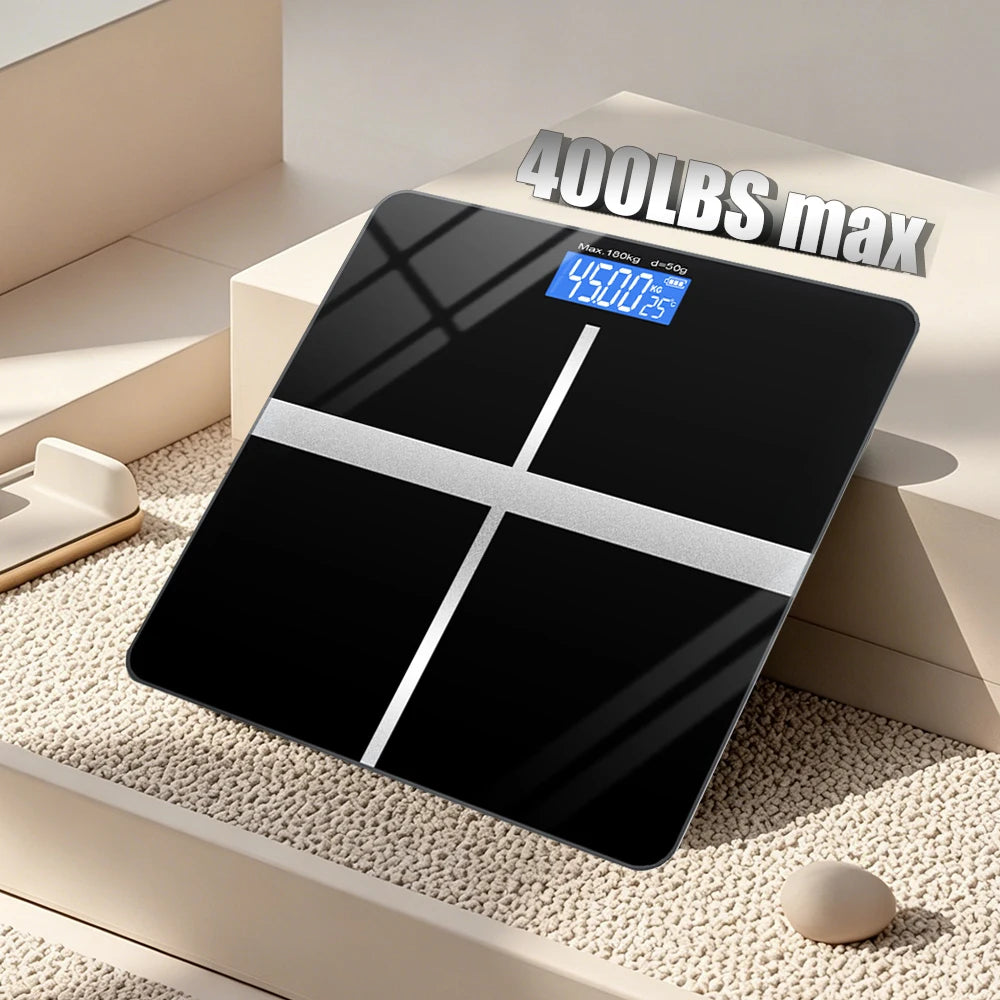 Premium Electronic Weight Scale With Tempered Glass And LCD Display