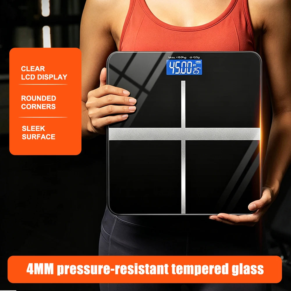 Premium Electronic Weight Scale With Tempered Glass And LCD Display