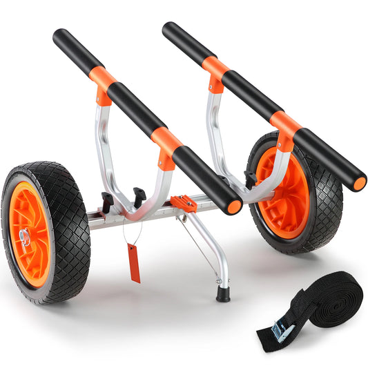 SucceBuy Kayak Cart 450lbs Capacity Aluminum Frame With Durable Wheels
