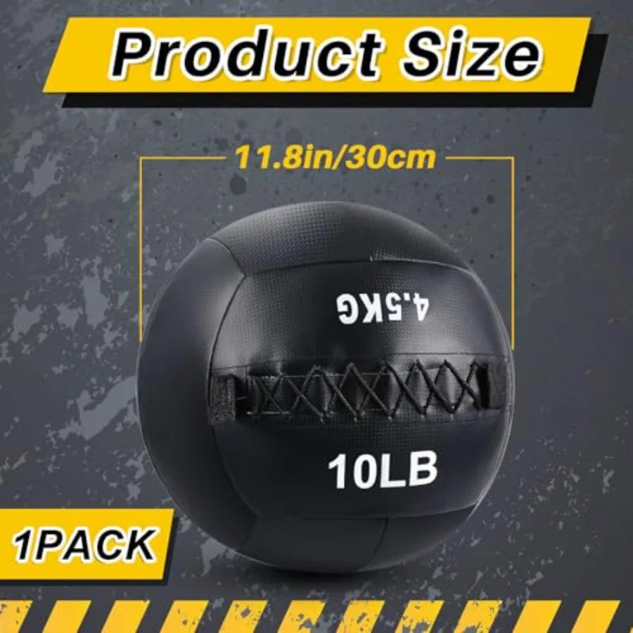 Soft Wall Medicine Ball For Exercise Fitness Non Slip Grip