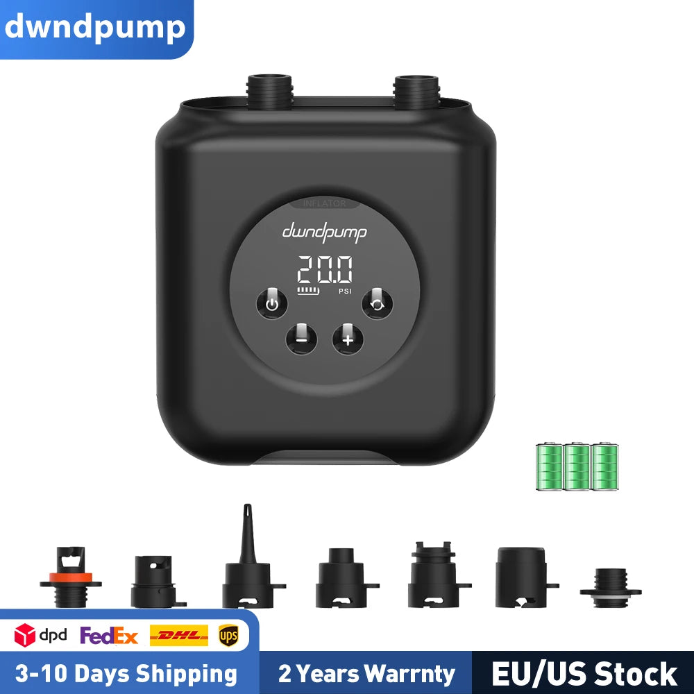Paddle Board Pump Electric Portable Rechargeable SUP Pump 20PSI