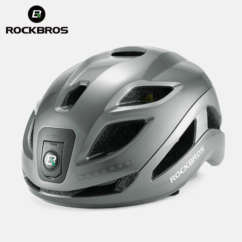 ROCKBROS Cycling Helmet Front Light Type-C Charging LED Safety