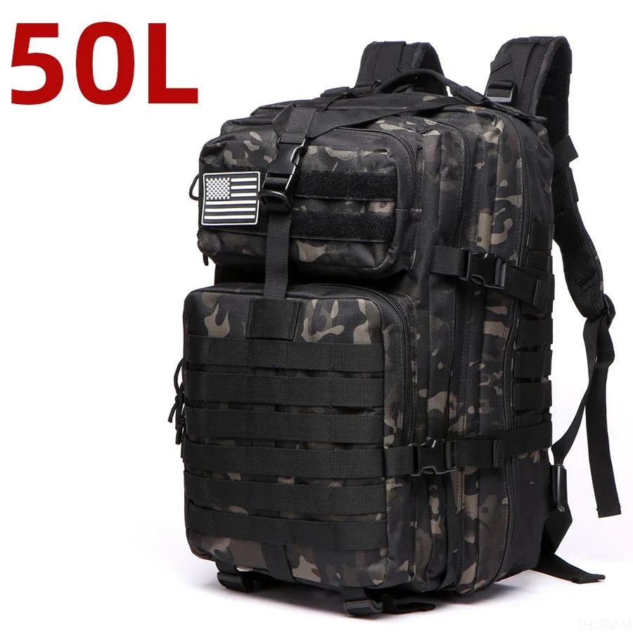 Thuram Waterproof Tactical Backpack For Outdoor Hiking And Trekking