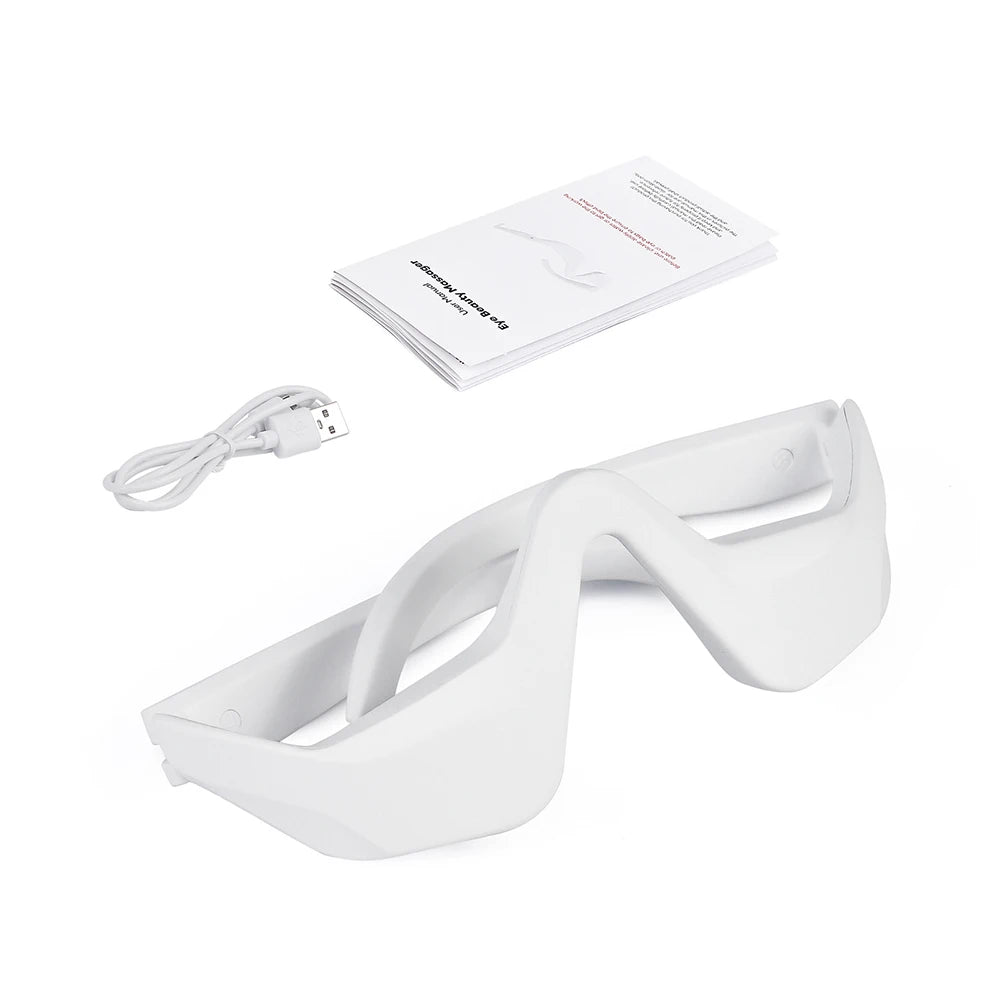 Red Light Eye Massager EMS Eye Care Device Eye Bags Dark Circles Fine Lines Relief Wireless Eye Beauty Machine for Home Travel