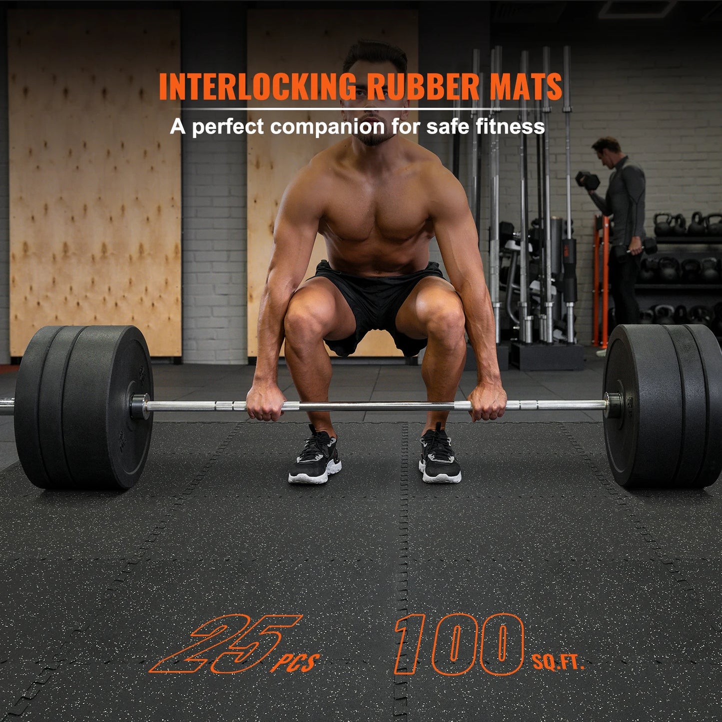 SucceBuy Interlocking Gym Floor Mats EVA Foam Rubber Top Waterproof