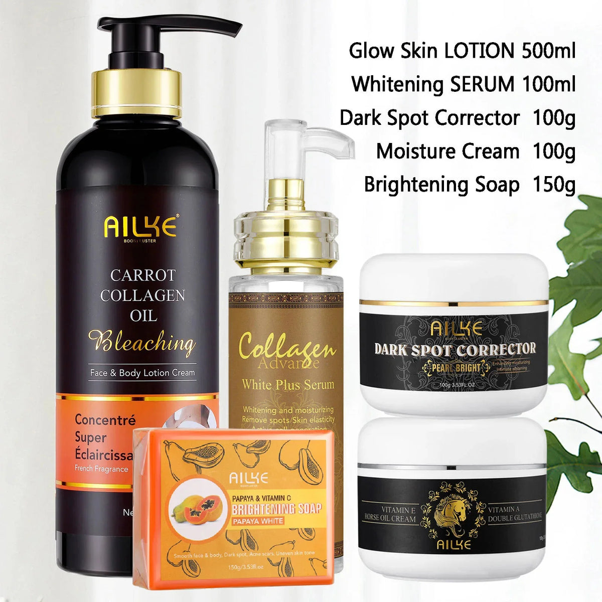 AILKE Collagen Whitening Set For Moisturizing And Bright Skin