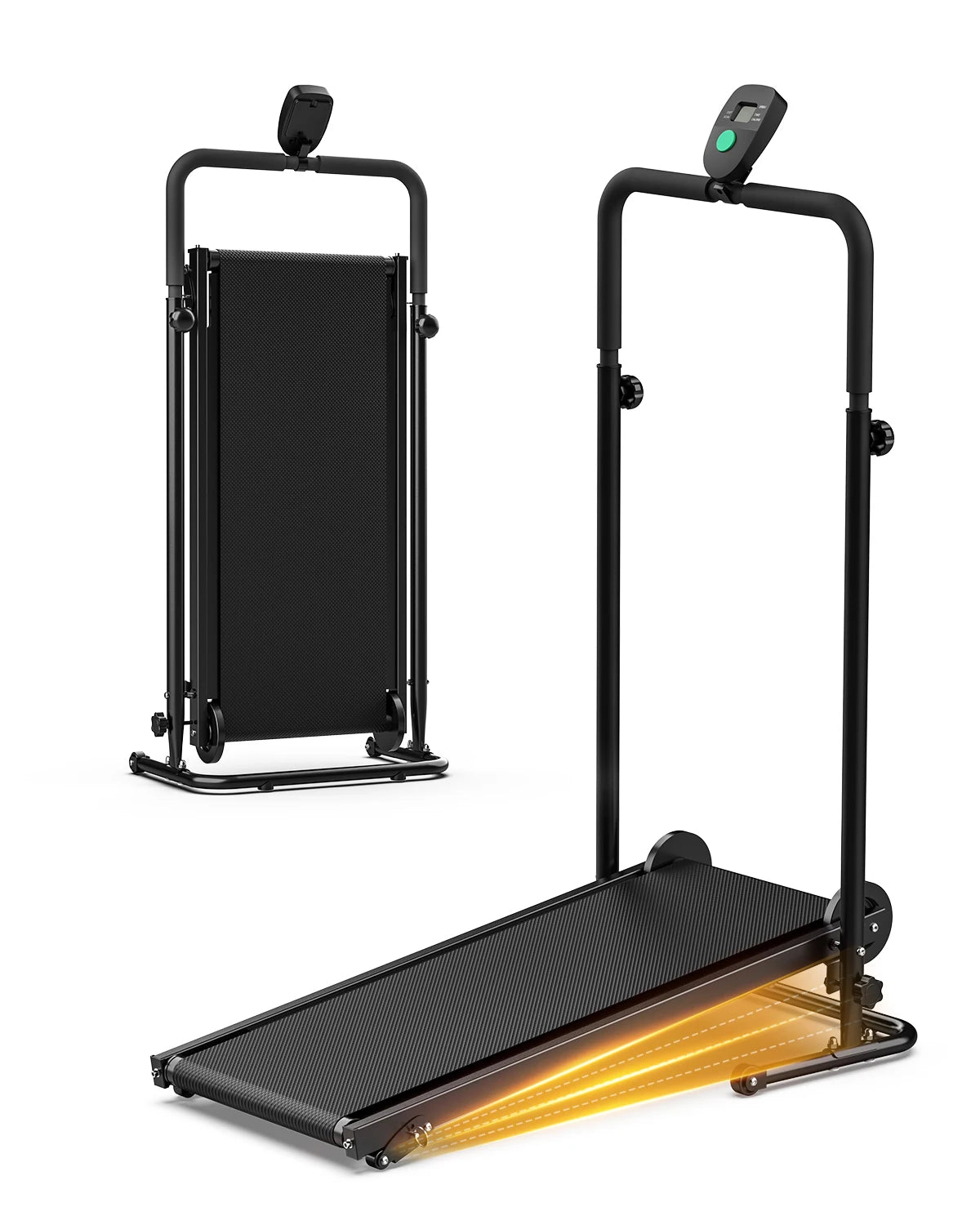 AKLUER Non-Electric Treadmill With Dual Flywheel And LCD Monitor - Alice's Wellness Hub