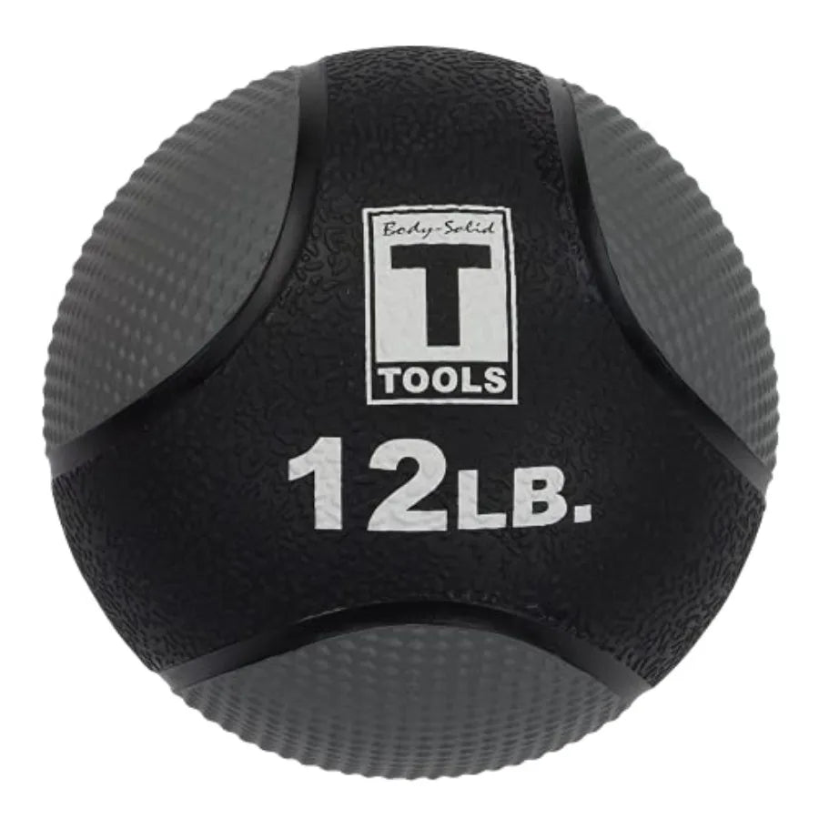 Rubber Medicine Ball For Home Gym Textured Grip Air Pressure