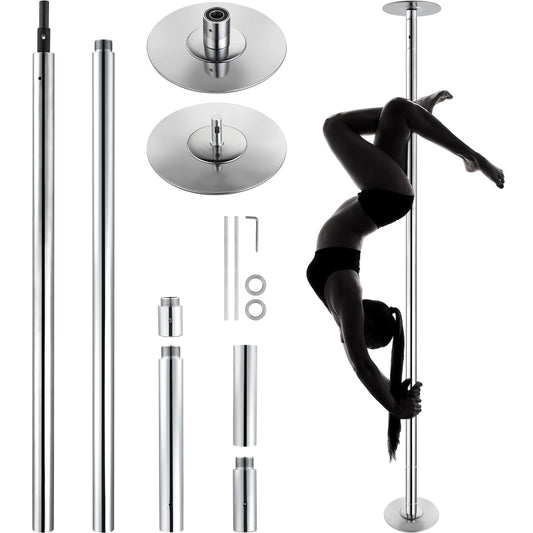 SucceBuy Stainless Steel Dancing Pole Kit For Spinning And Static Use