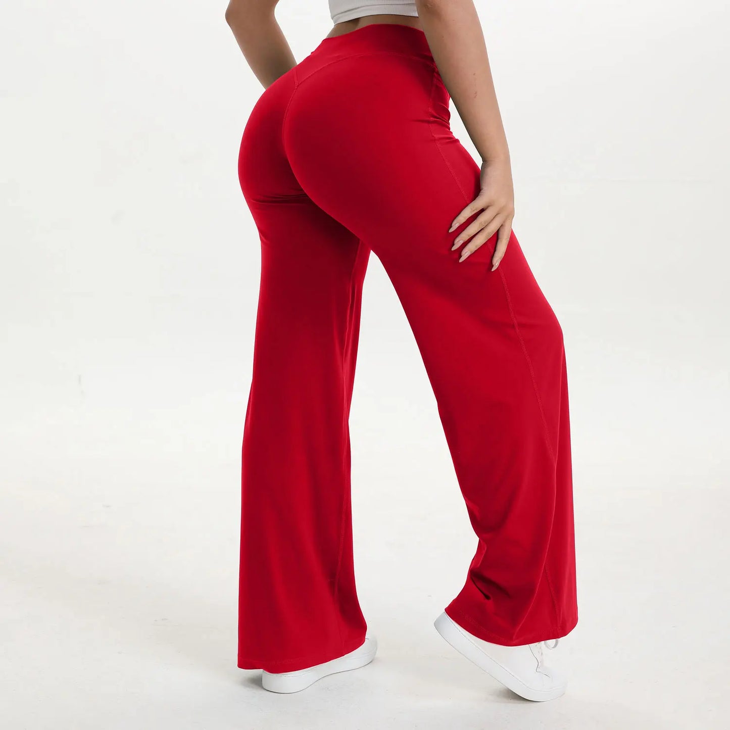 NCLAGEN SoftMotion Straight Leg Bottoms Womens Mid Waist Yoga Pants