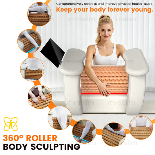 MYOslim 360 Degree Automatic Roller Body Sculpt Massager with Infrared