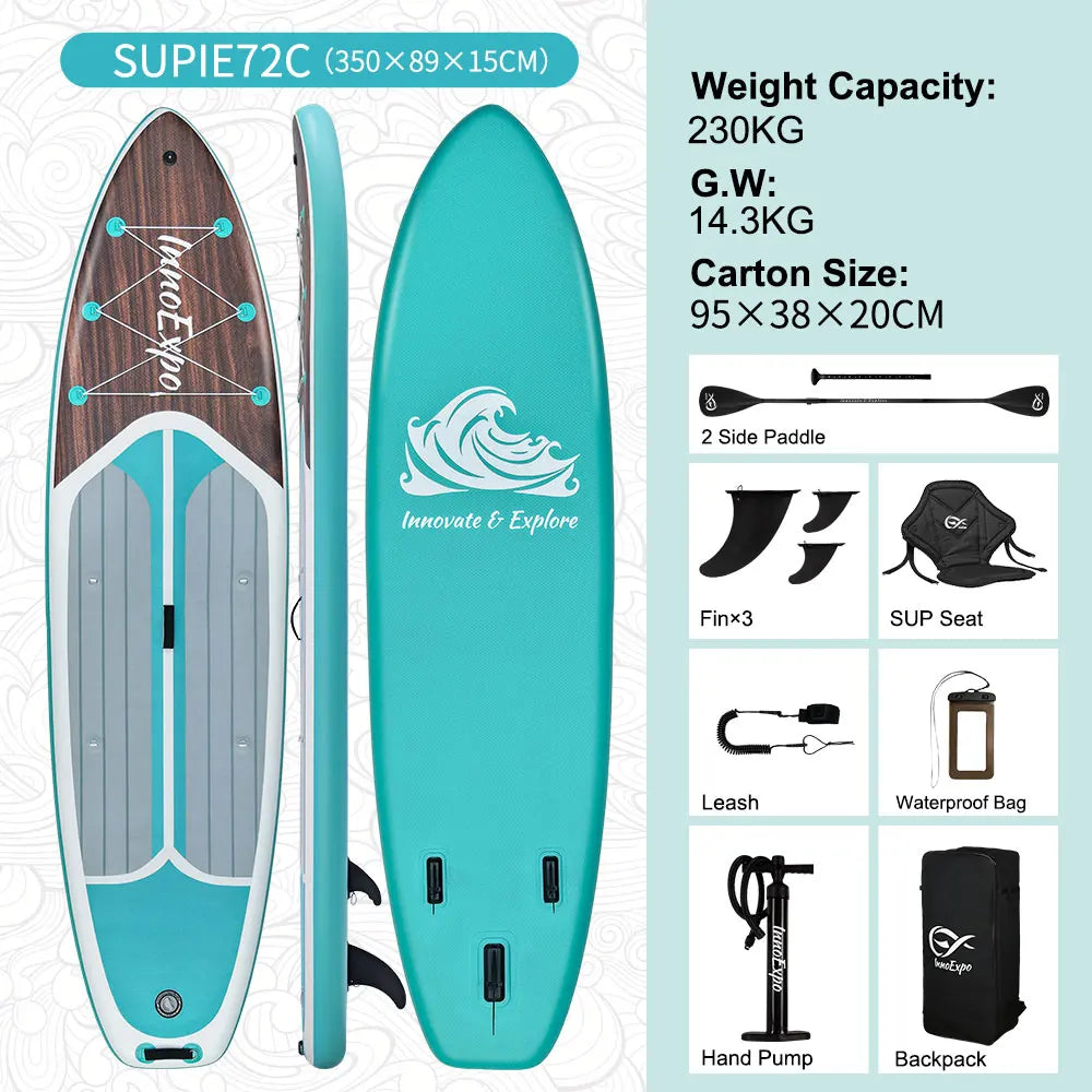 InnoExpo Inflatable Stand Up Paddle Board With Accessories
