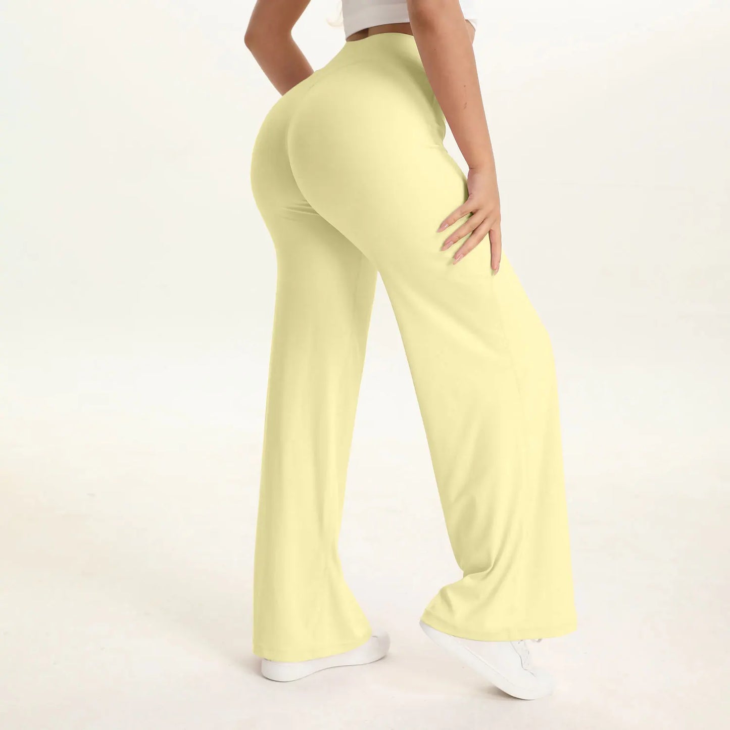 NCLAGEN SoftMotion Straight Leg Bottoms Womens Mid Waist Yoga Pants