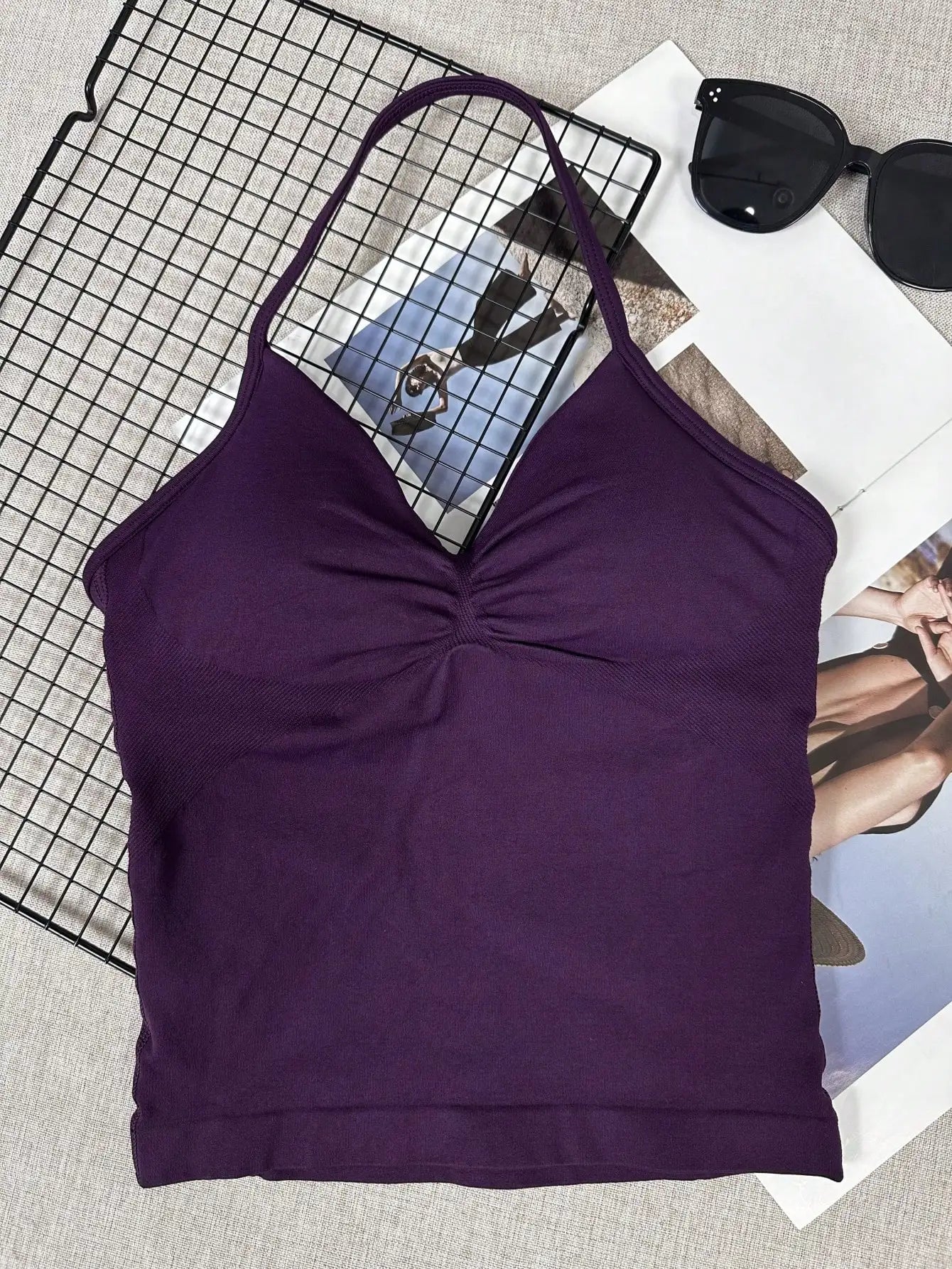 Women's Yoga Sports Bra Sleeveless Cropped Top For Workout - Alice's Wellness Hub