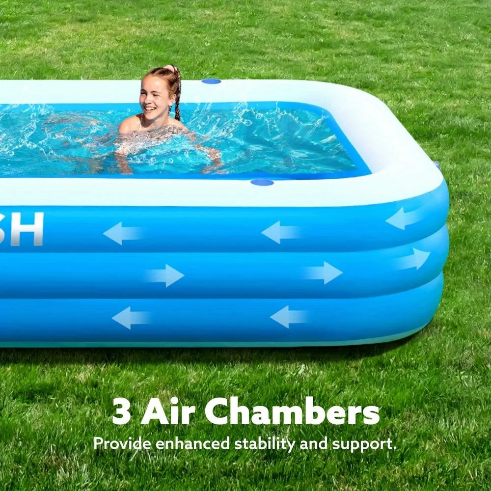 Joyfy Inflatable Family Pool For Backyard Summer Fun