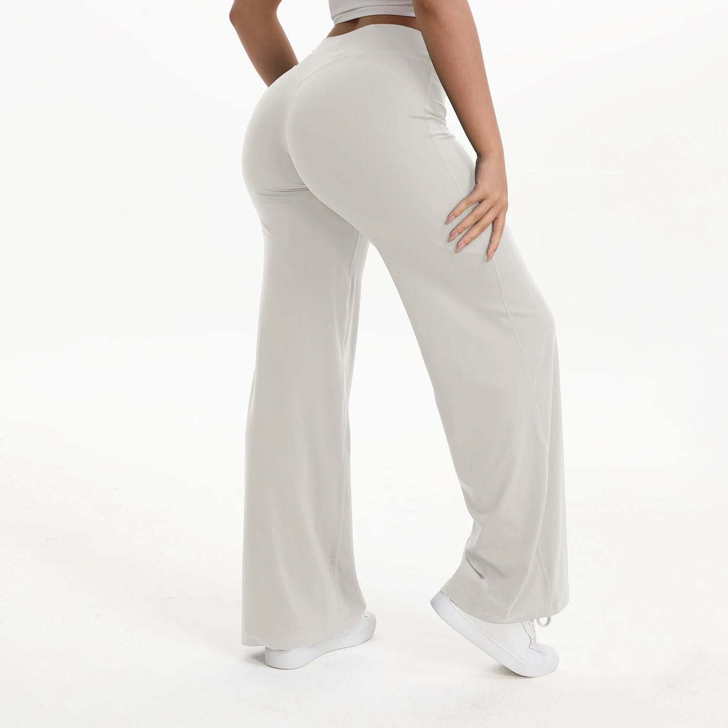 NCLAGEN SoftMotion Straight Leg Bottoms Womens Mid Waist Yoga Pants