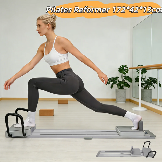 Pilates Reformer Board With Extended Track Multifunctional Ski Machine - Alice's Wellness Hub