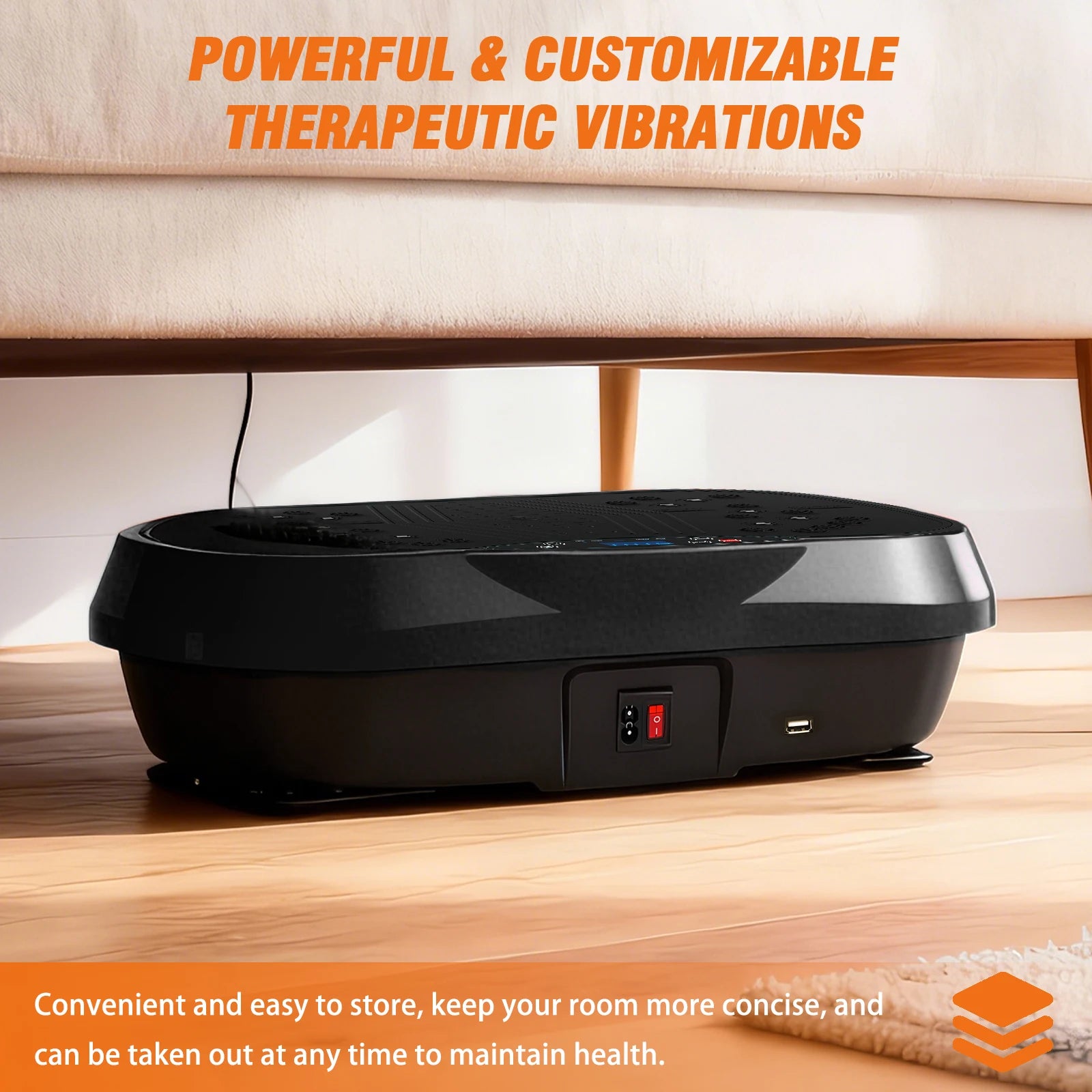 Portable Vibration Plate Exercise Machine Full Body Workout With Bluetooth Bands - Alice's Wellness Hub