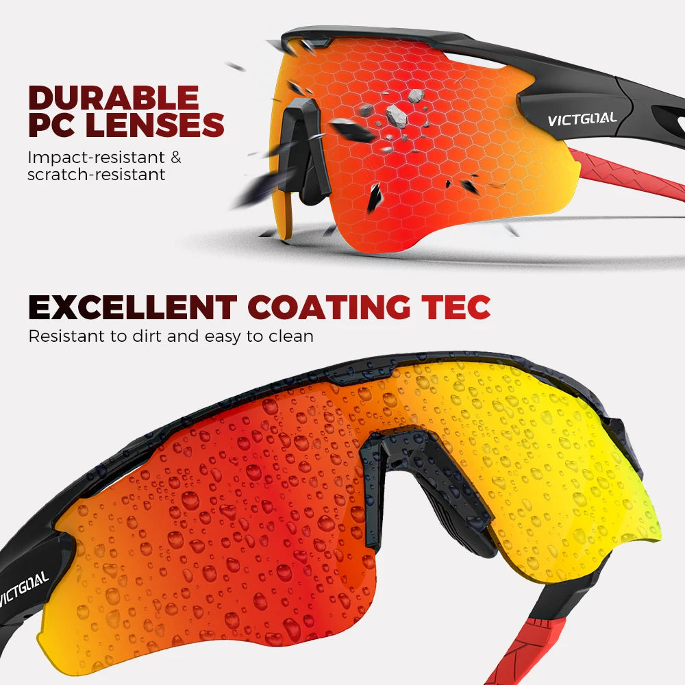 Victgoal Photochromic Cycling Sunglasses UV400 Protection For Men Women