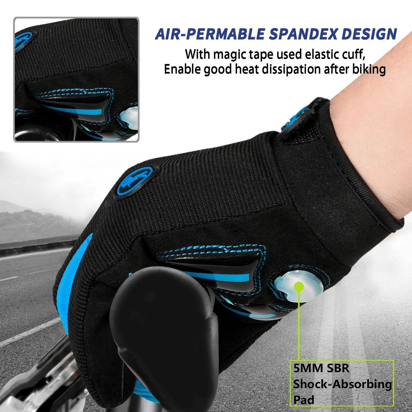 MOREOK Motocross Racing Gloves Breathable MTB Touch Screen Cycling - Alice's Wellness Hub