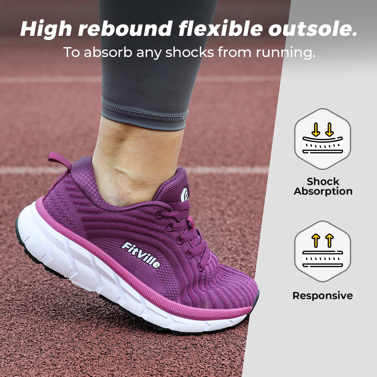Fittington Wide Toe Women's Sport Shoes Comfortable Casual Sneakers Non Slip Lightweight Walking Jogging Shoes with Arch Support