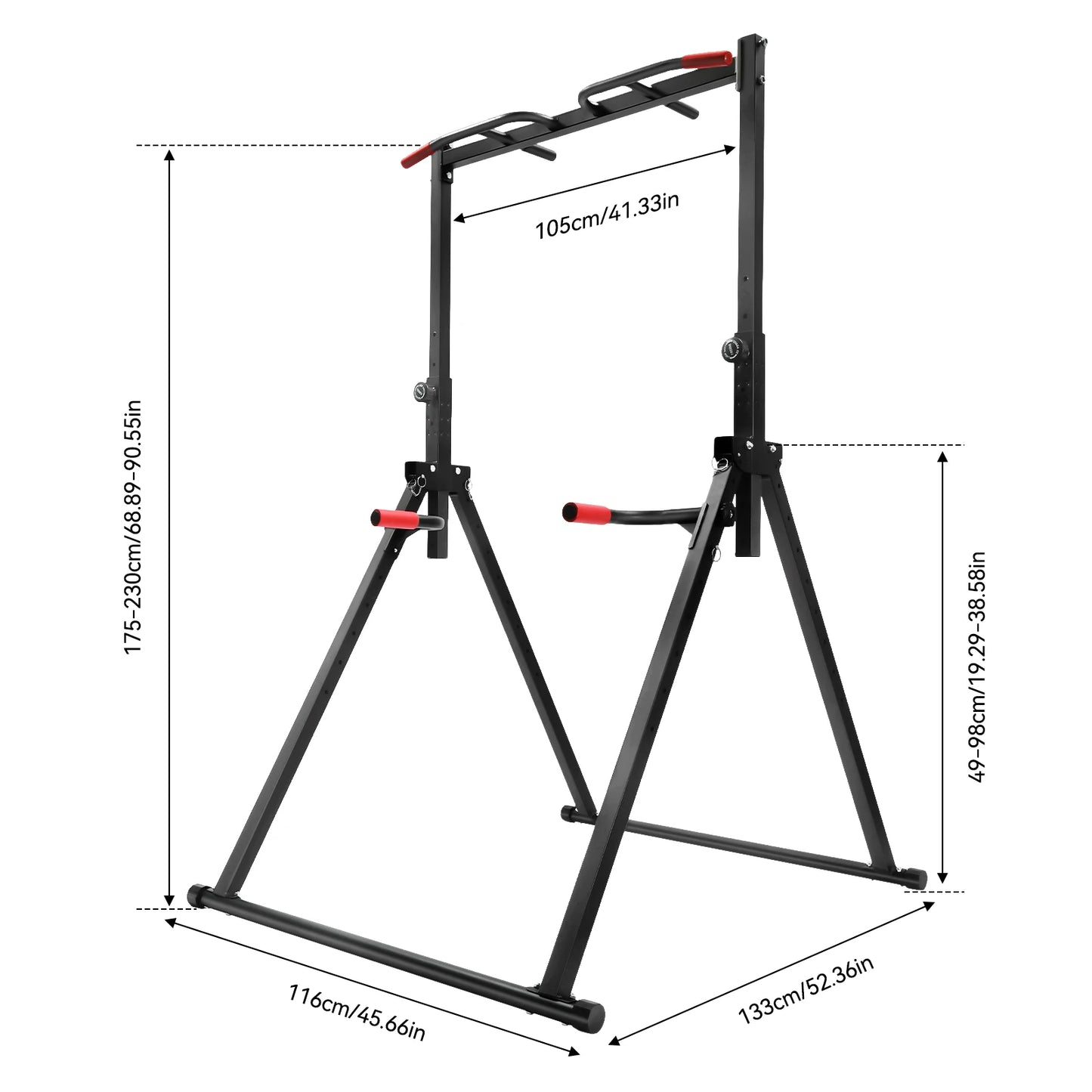 Foldable Adjustable Pull Up Bar For Home Gym 200kg Capacity - Alice's Wellness Hub