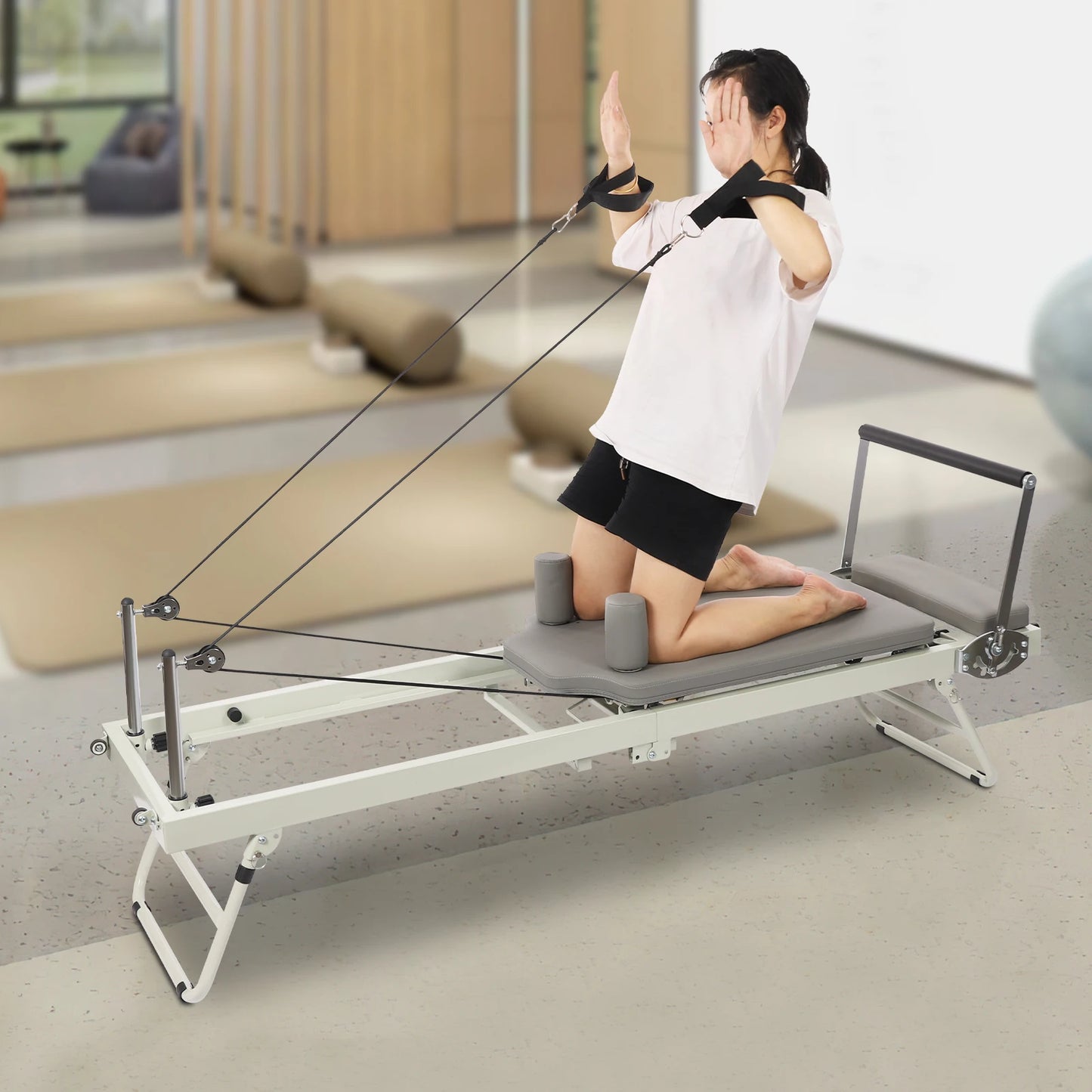 Foldable Pilates Reformer Machine For Multifunctional Yoga And Fitness Equipment - Alice's Wellness Hub