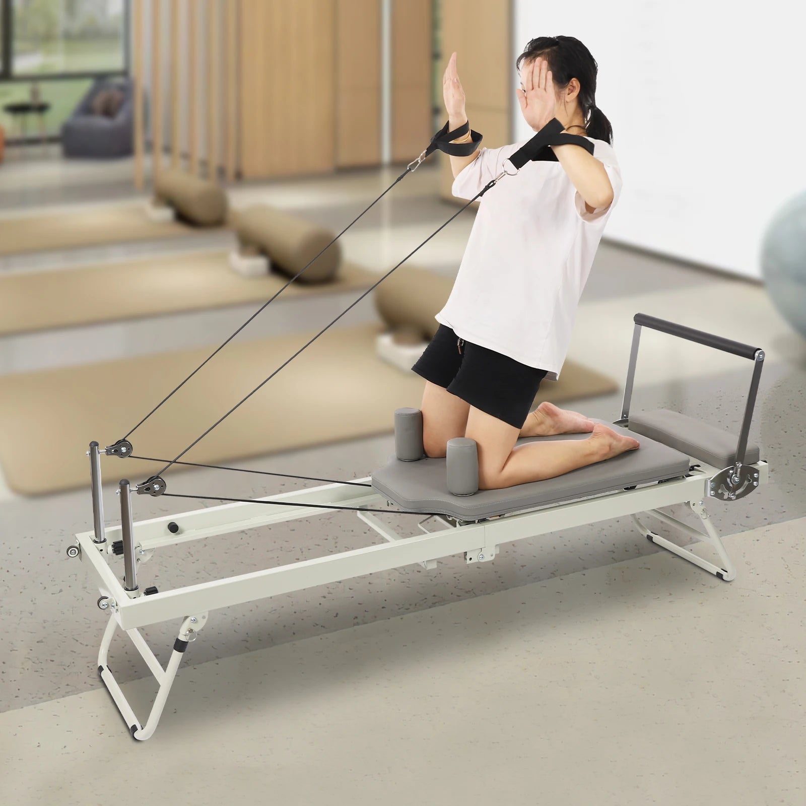Foldable Pilates Reformer Machine For Multifunctional Yoga And Fitness Equipment - Alice's Wellness Hub