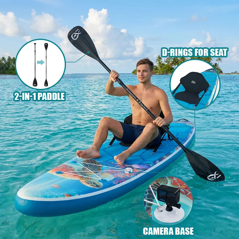 InnoExpo Inflatable Stand Up Paddle Board With Accessories